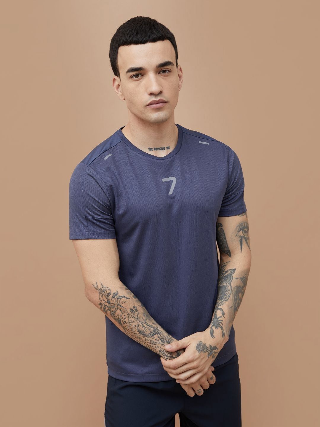 Fame Forever by Lifestyle Varsity Printed Round Neck T-shirt