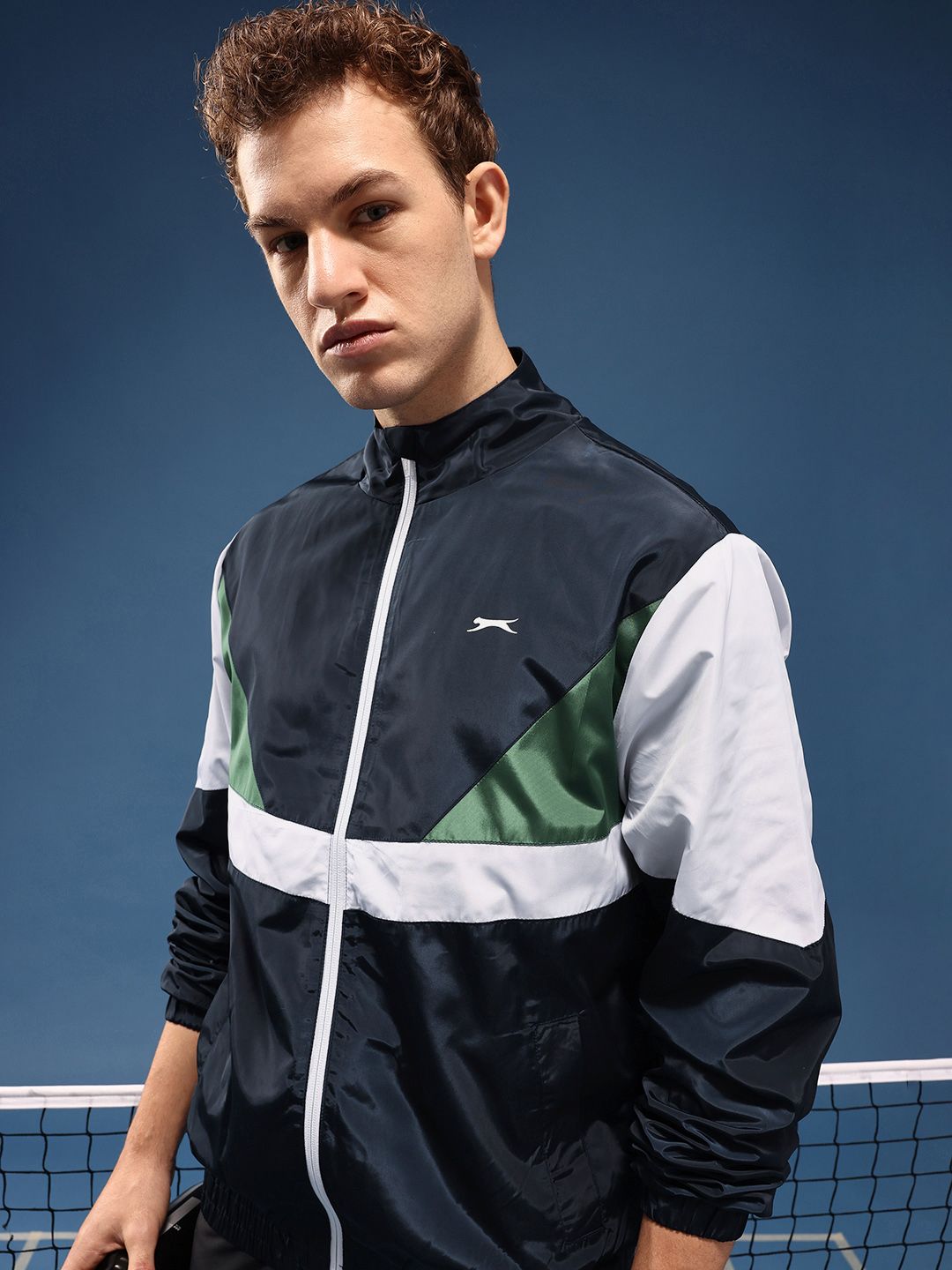 Slazenger Mock Collar Sporty Jacket