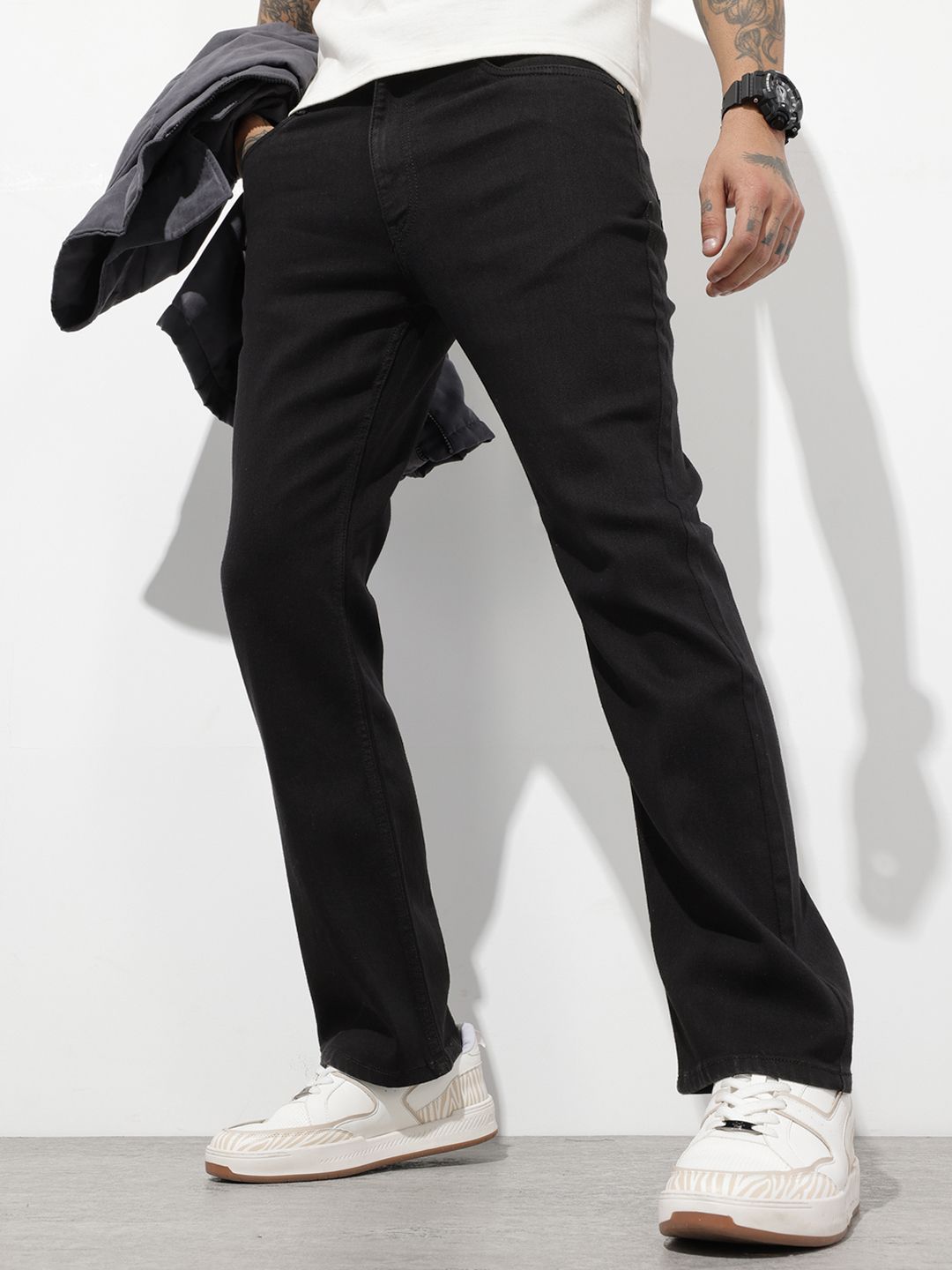 The Roadster Life Co. Men Bootcut Stretchable Jeans