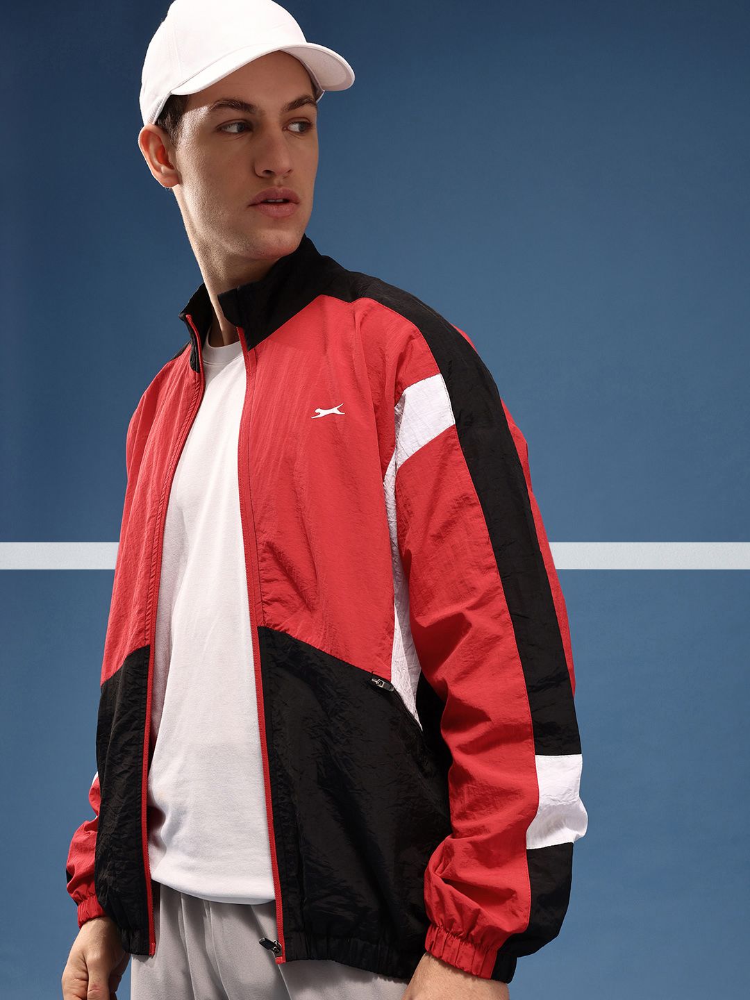 Slazenger Colourblocked Sporty Oversized Jacket