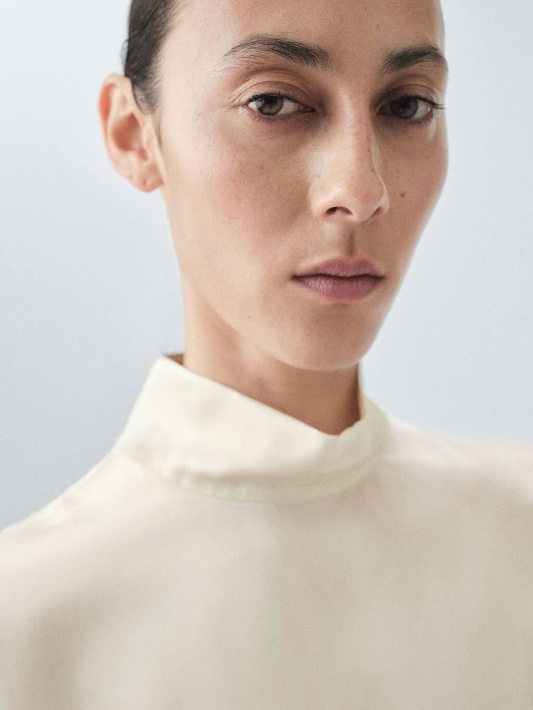 Extended Sleeves Pure Silk Top