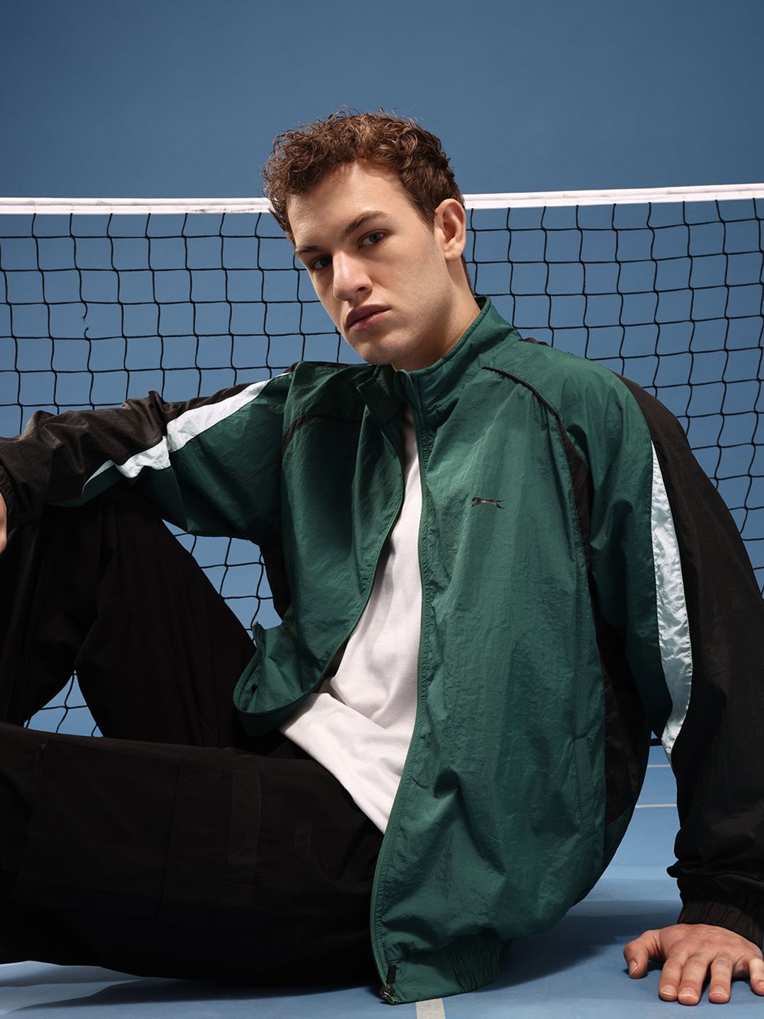 Slazenger Colourblocked Sporty Oversized Jacket