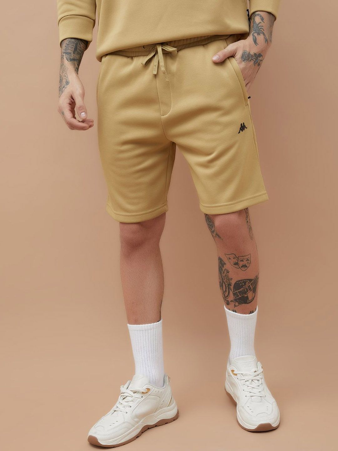 Kappa Men Regular Fit Mid-Rise Shorts