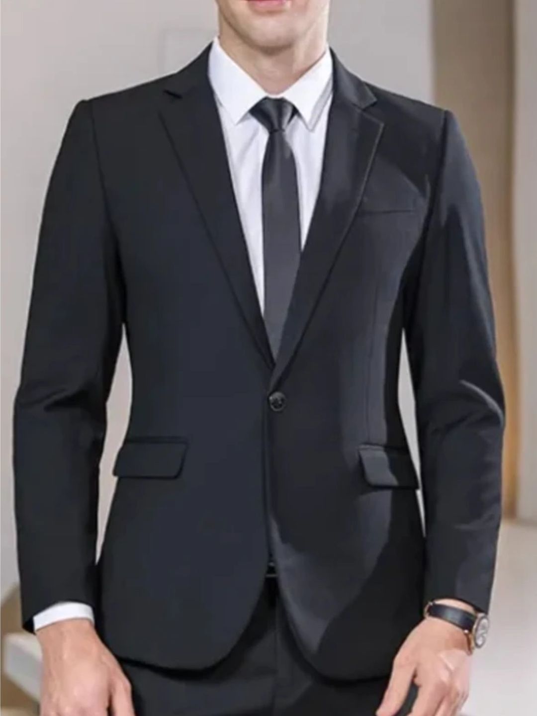 SOFTINO Single Breasted Slim Fit Formal Blazers