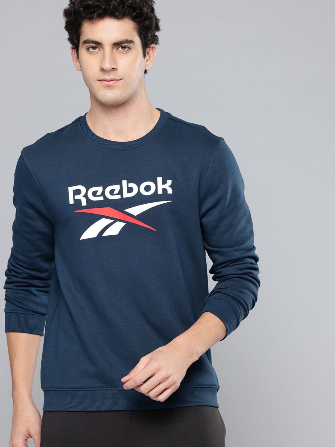 Reebok Brand logo Printed Round Neck Sweatshirt