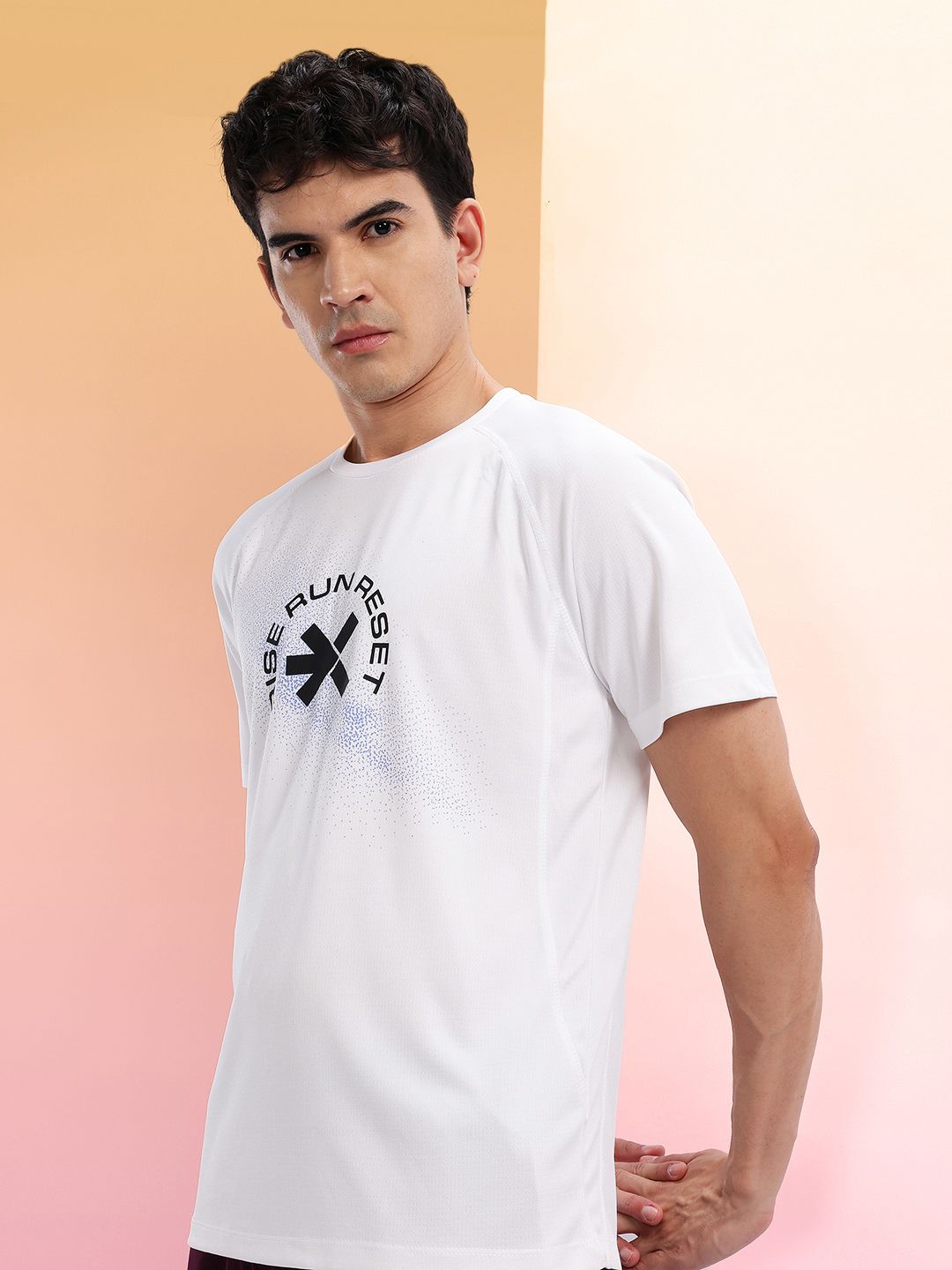 HRX by Hrithik Roshan Ultralite Printed  Perforated T-shirt