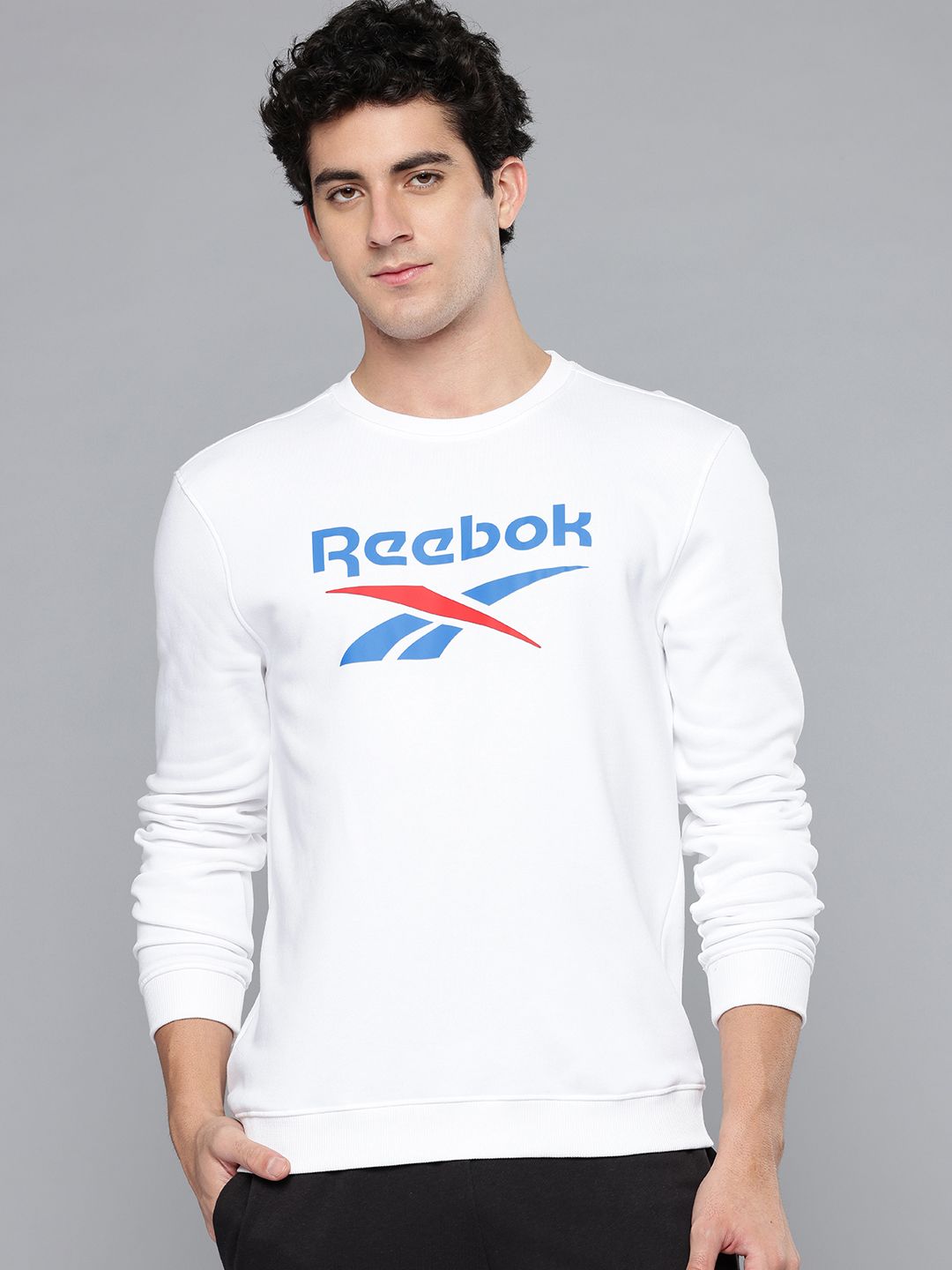 Reebok Brand logo Printed Round Neck Sweatshirt