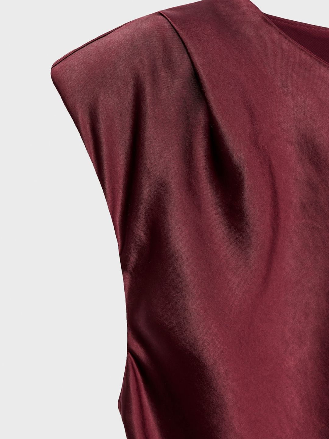 Satin A-Line Midi Dress