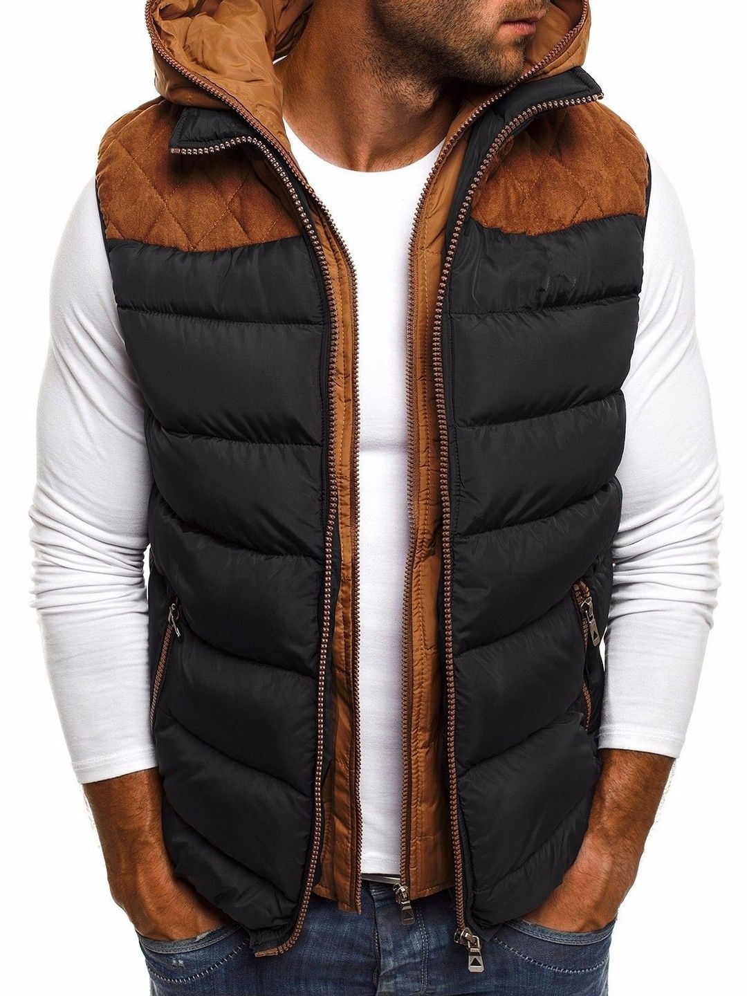 Here&Now Men Solid Long Sleeves Hooded Regular Puffer Jacket