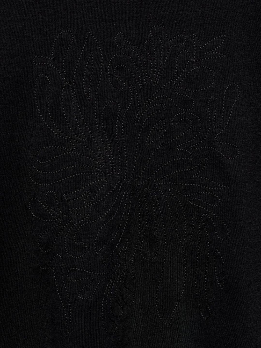 Extended Sleeves Pure Cotton Regular Fit T-shirt