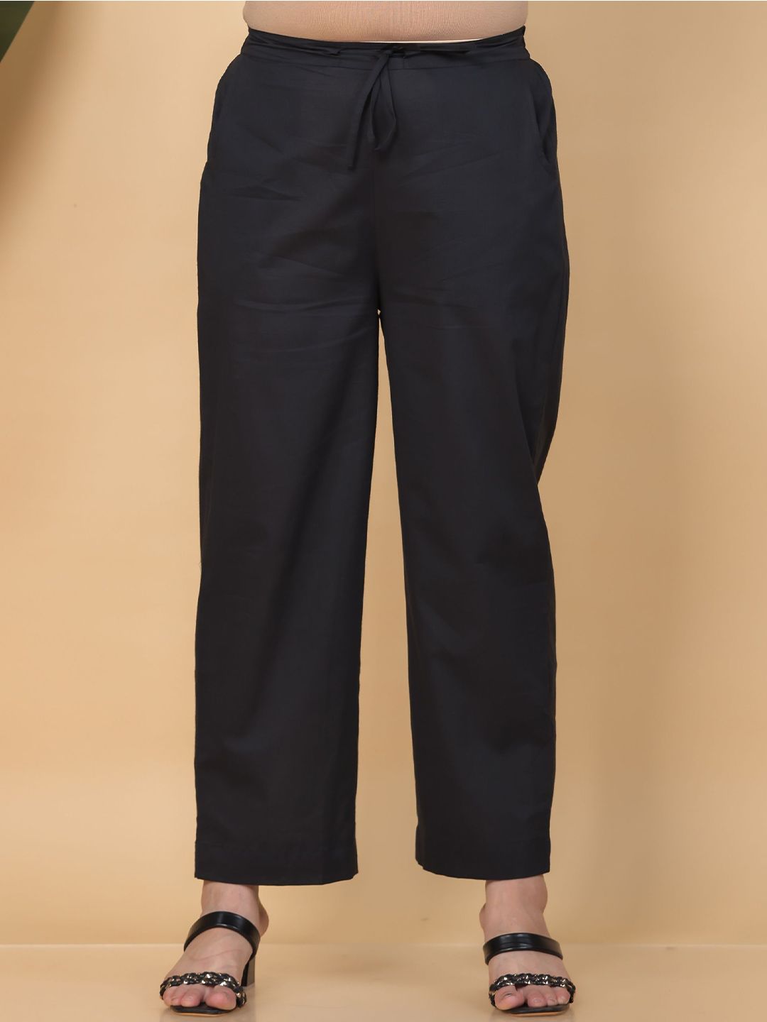 Aramya Straight Fit Cotton Palazzos