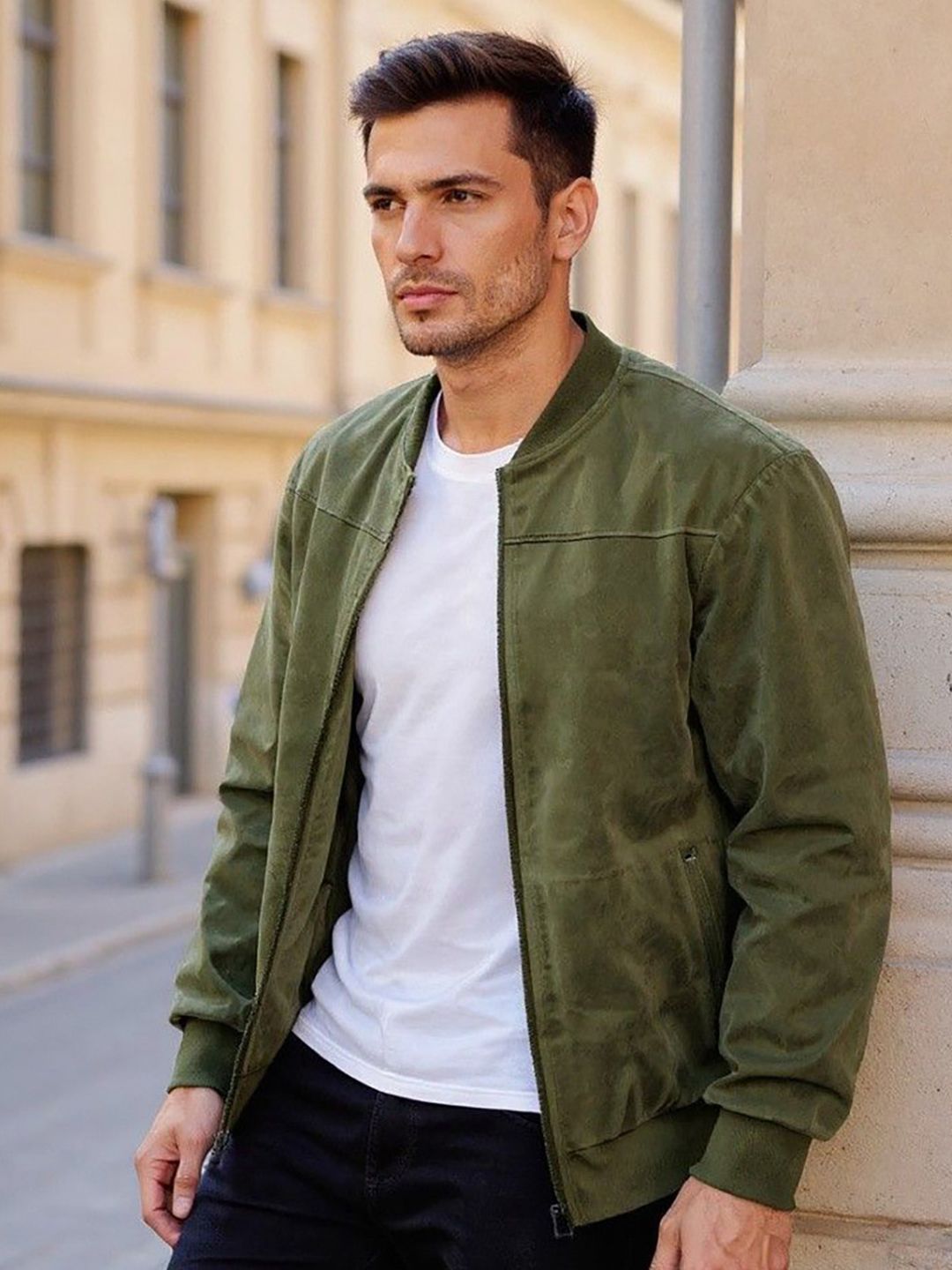Mast & Harbour Men Open Front Jacket