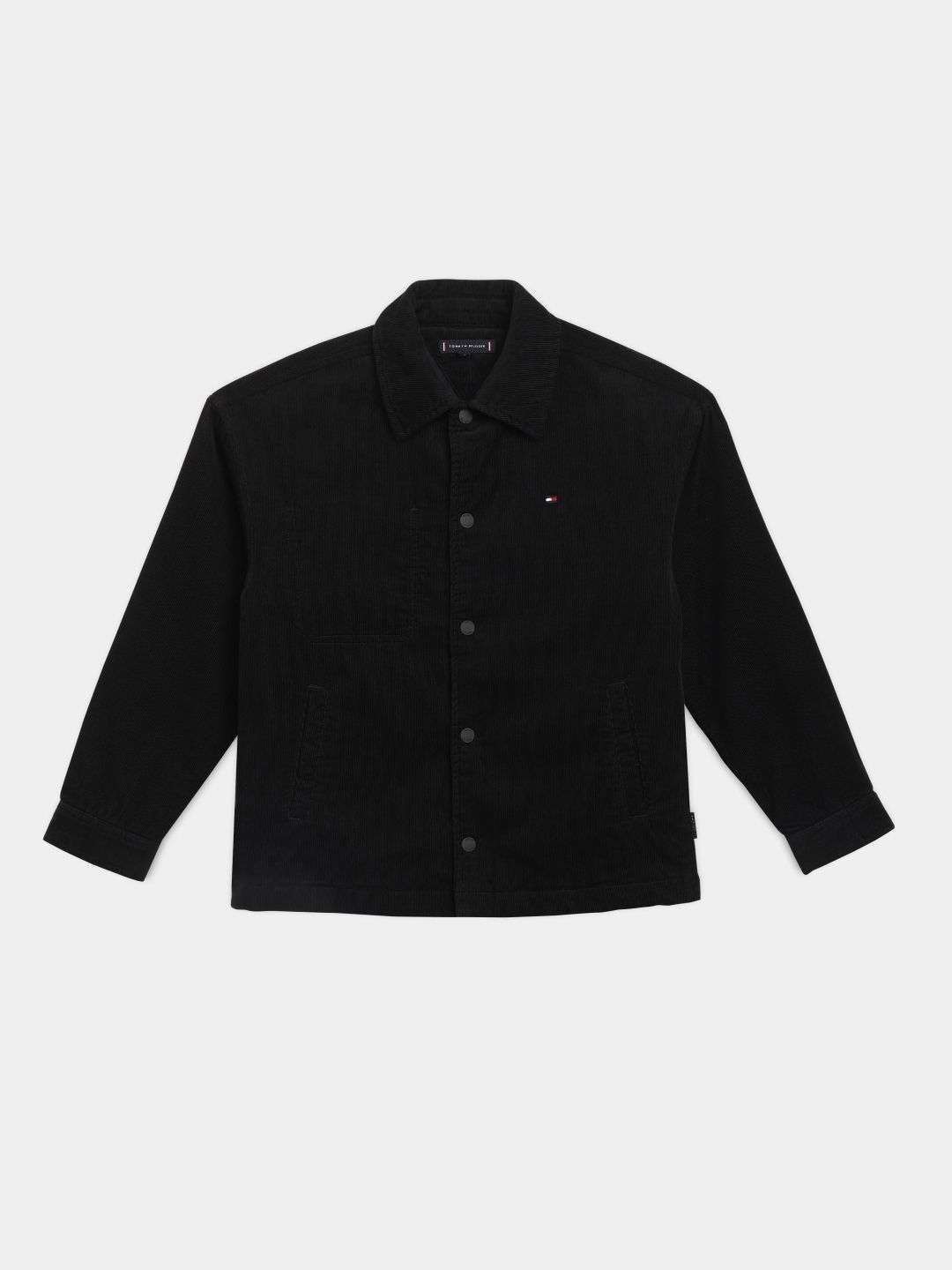Tommy Hilfiger Tommy Hilfiger Boys Textured Spread Collar Pure Cotton Casual Shirt