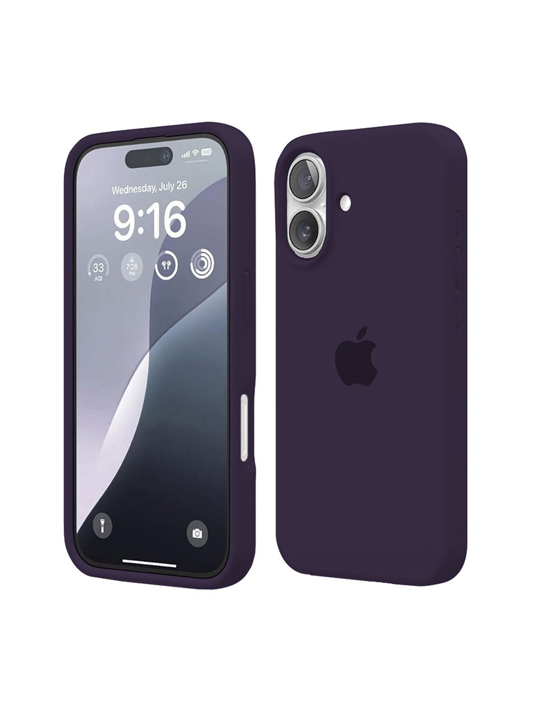 INNOPACE Unisex iPhone 16 Solid Drop Protection Back Case