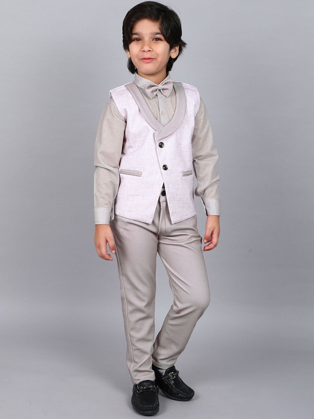 BAESD Boys Single-Breasted Three-Piece Suit