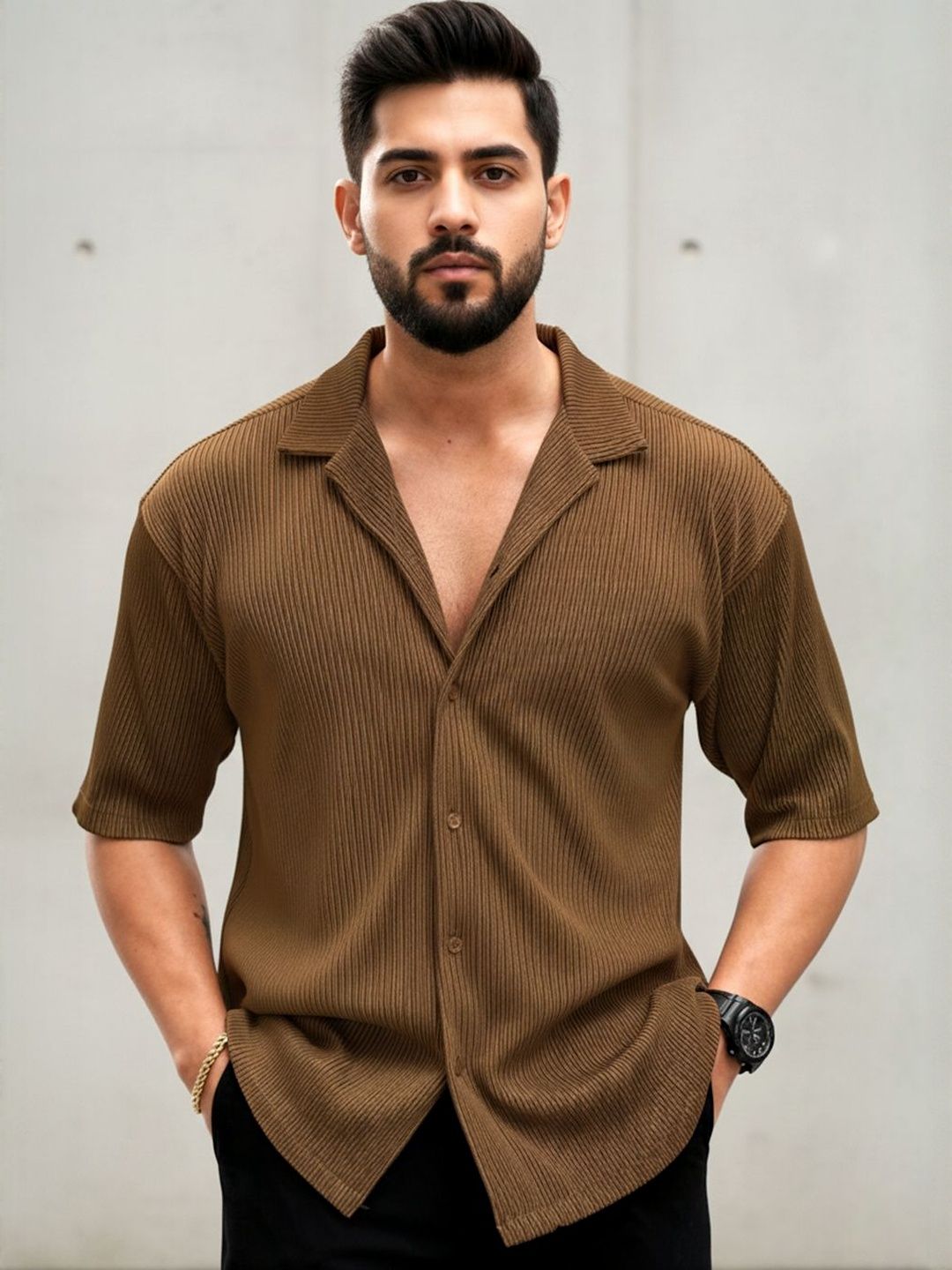 Moda Rapido Men Polo Collar T-shirt