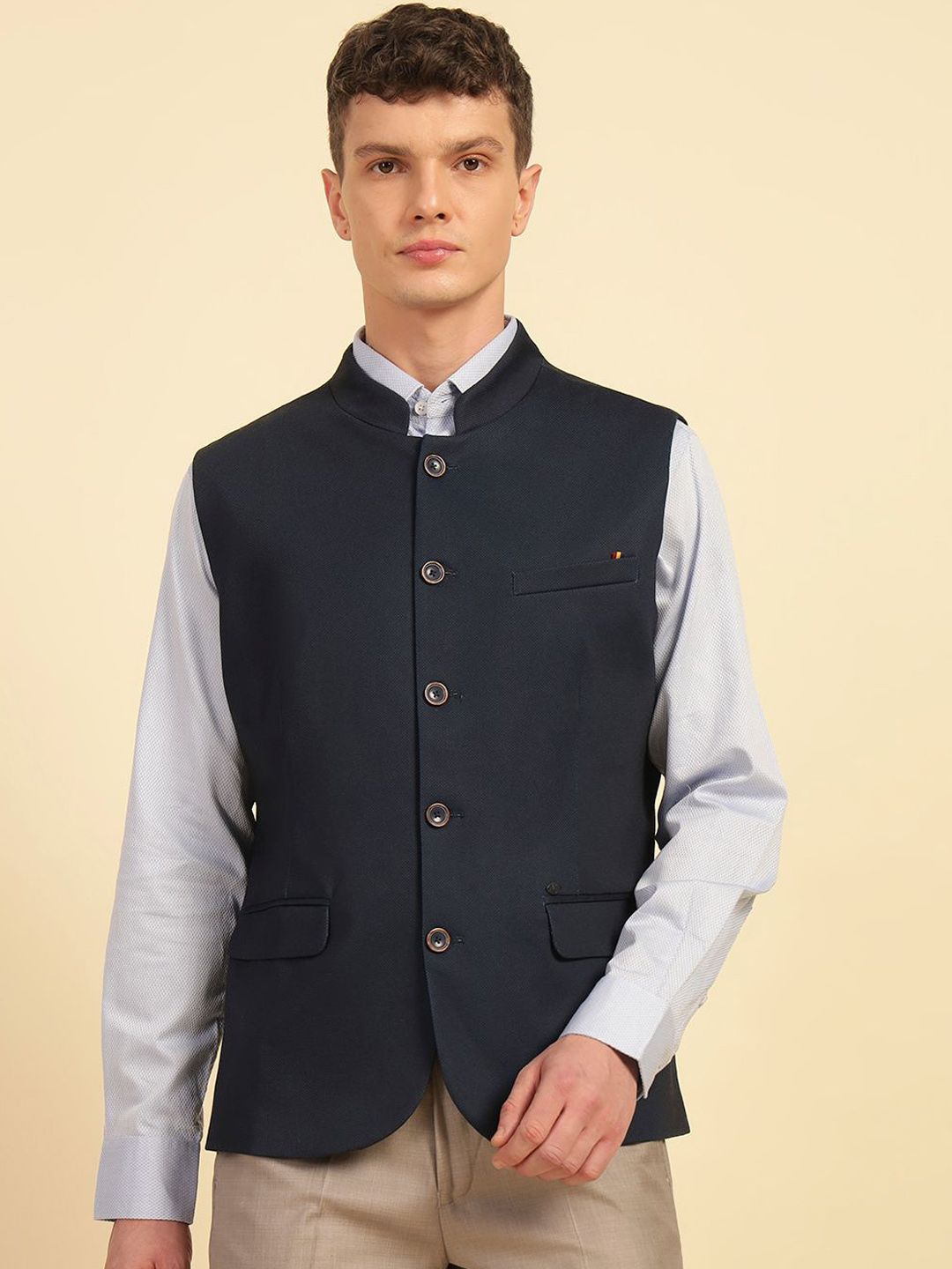 Cantabil Mandarin Collar Nehru Jacket