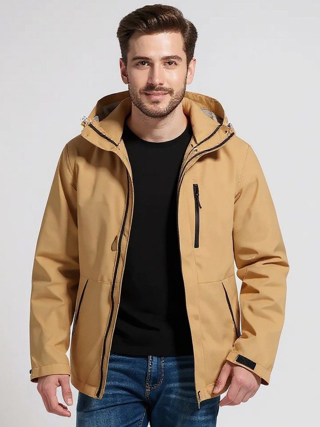 Mast & Harbour Stand Collar Long Sleeves Jacket