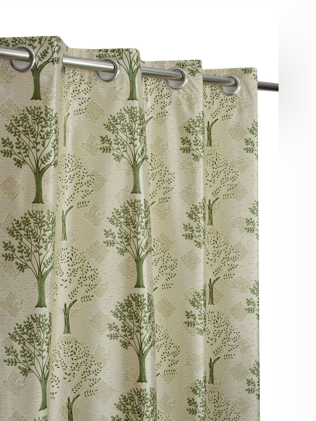 GEET CREATIONS Green Room Darkening Long Door Curtain