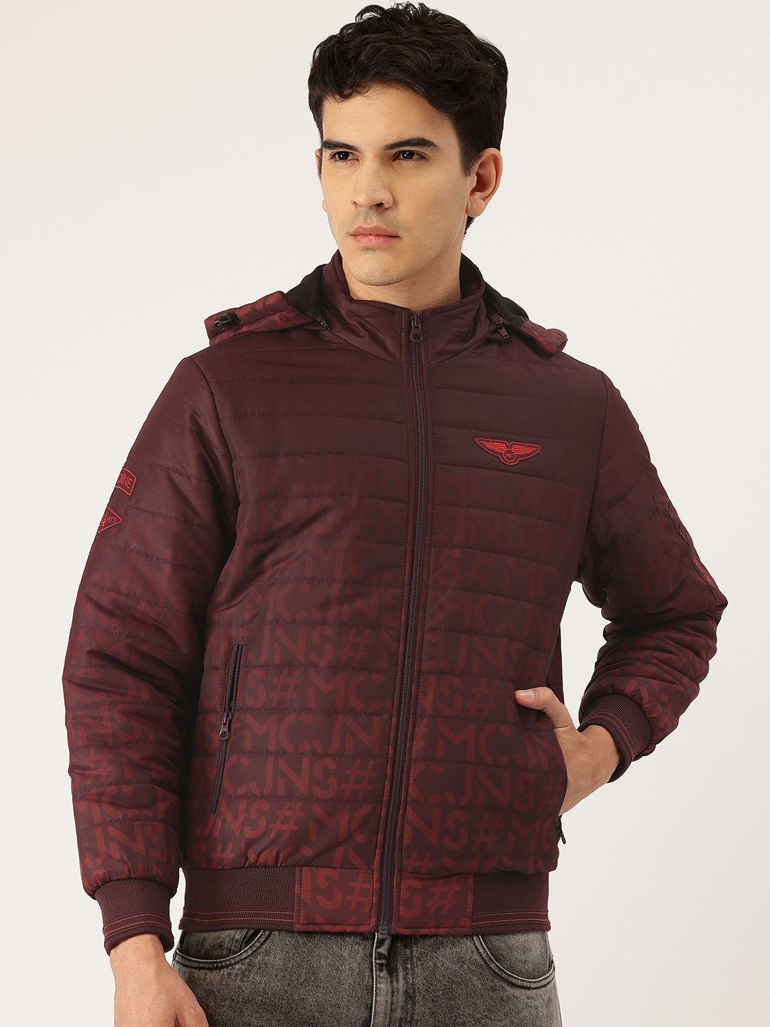 Monte Carlo Mock Collar Padded Bomber Jacket