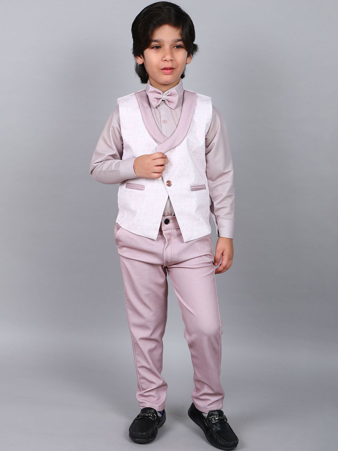 BAESD Boys Single-Breasted Three-Piece Suit