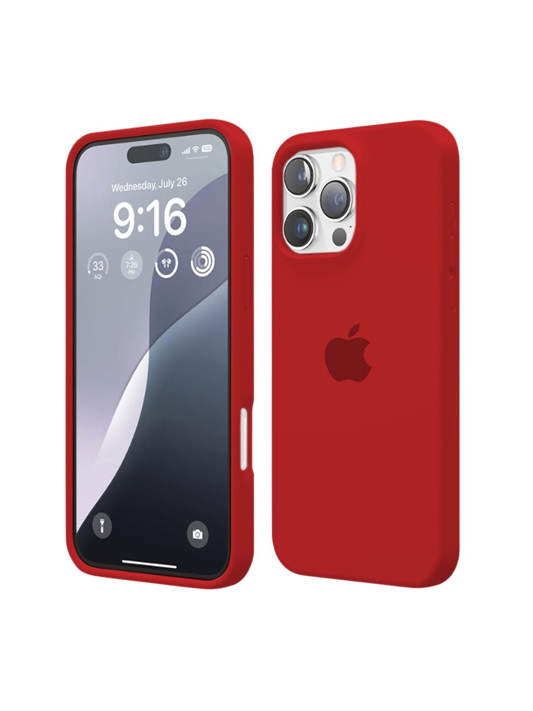 INNOPACE Unisex iPhone 16 Pro Max Solid Drop Protection Back Case