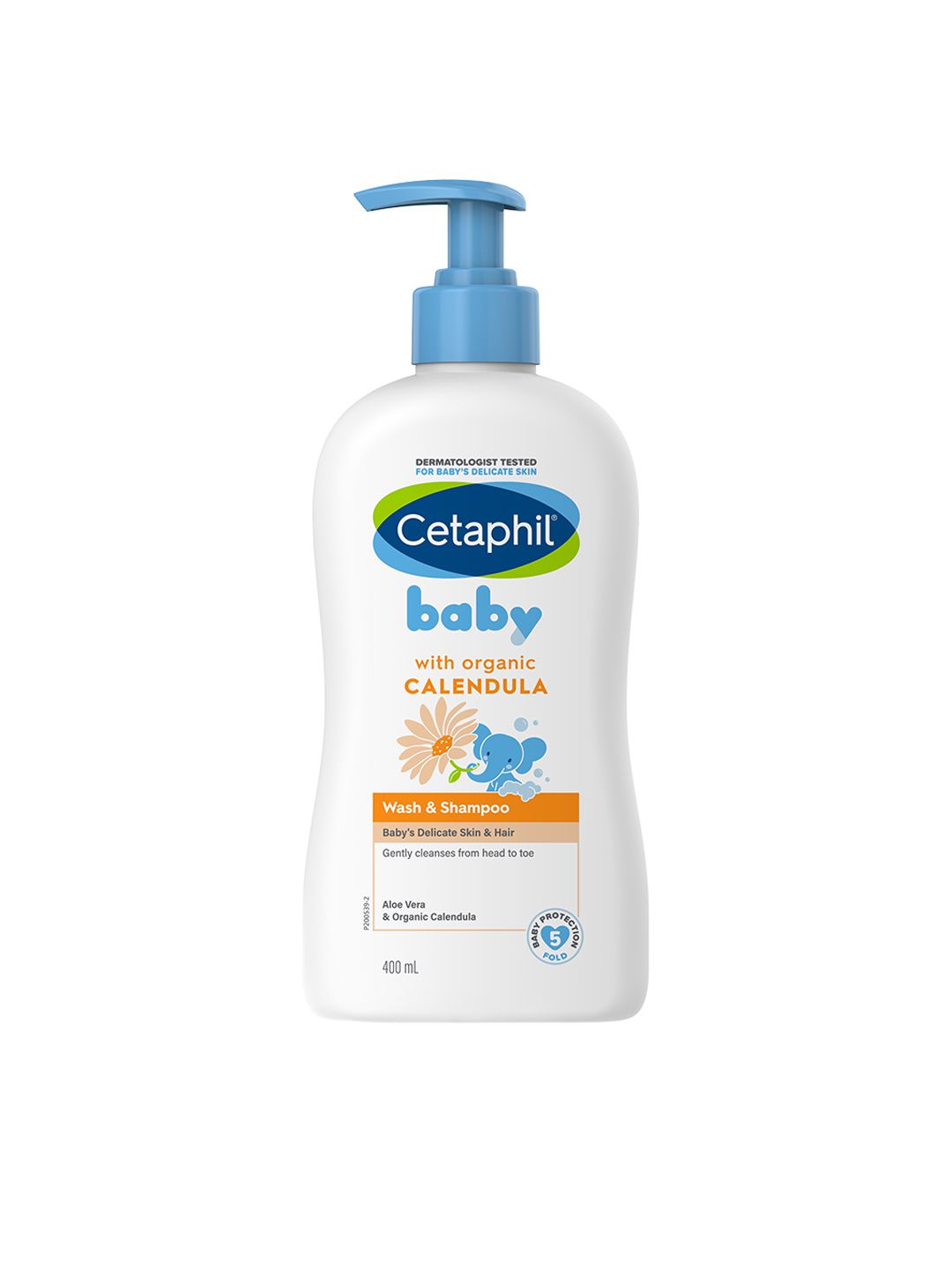 Cetaphil Cetaphil Baby Wash & Shampoo with Organic Calendula & Tear Free Formula - 400ml