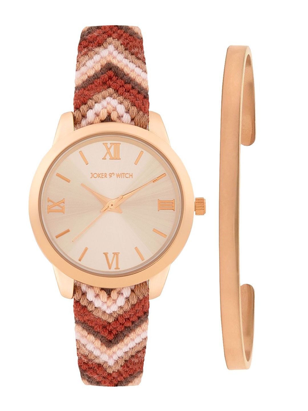 JOKER & WITCH JOKER & WITCH Women Bracelet Style Straps Analogue Watch with Bracelet JWBS1151
