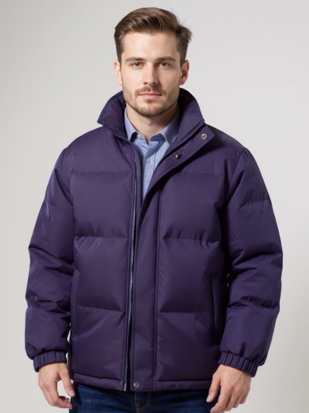 Mast & Harbour Stand Collar Puffer Jacket