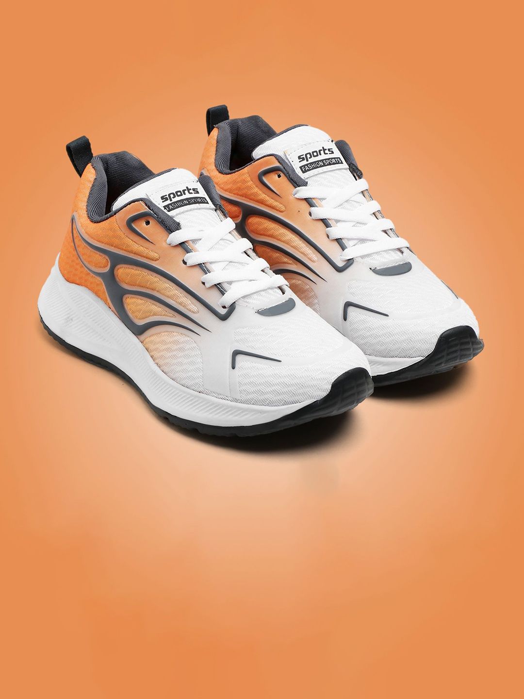 Elevarse Men Colourblocked Round Toe Lace Ups Lightweight Dri-FIT Running Sports Shoes