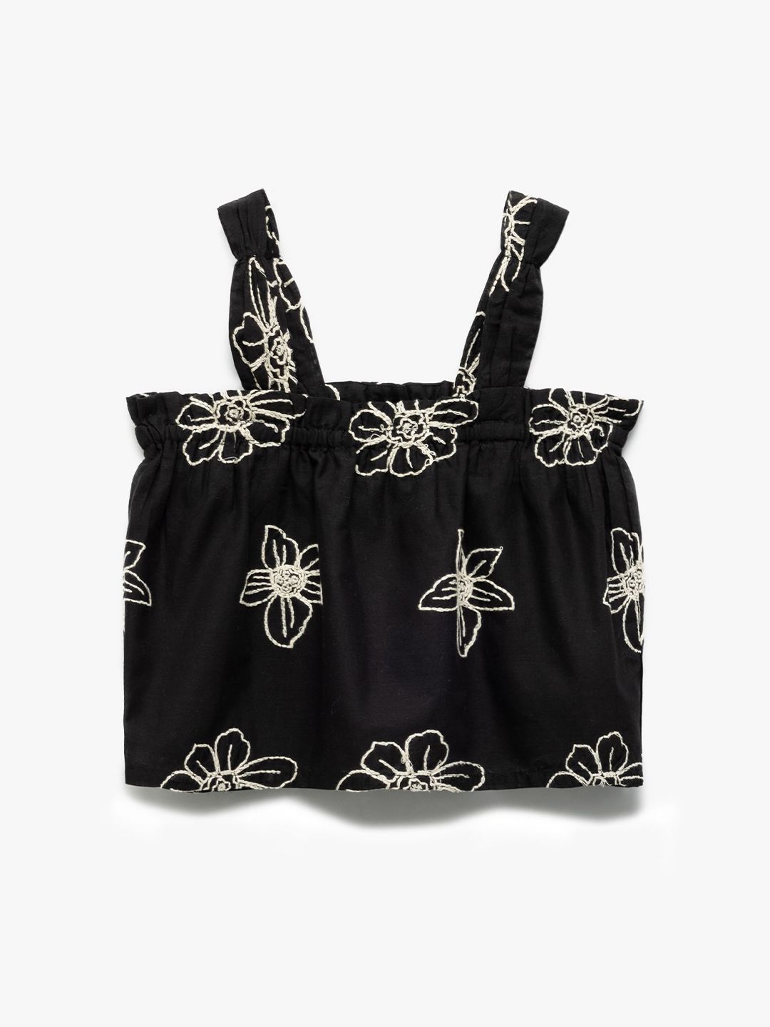 Koton Gilrs Embroidered Cotton Bralette Top