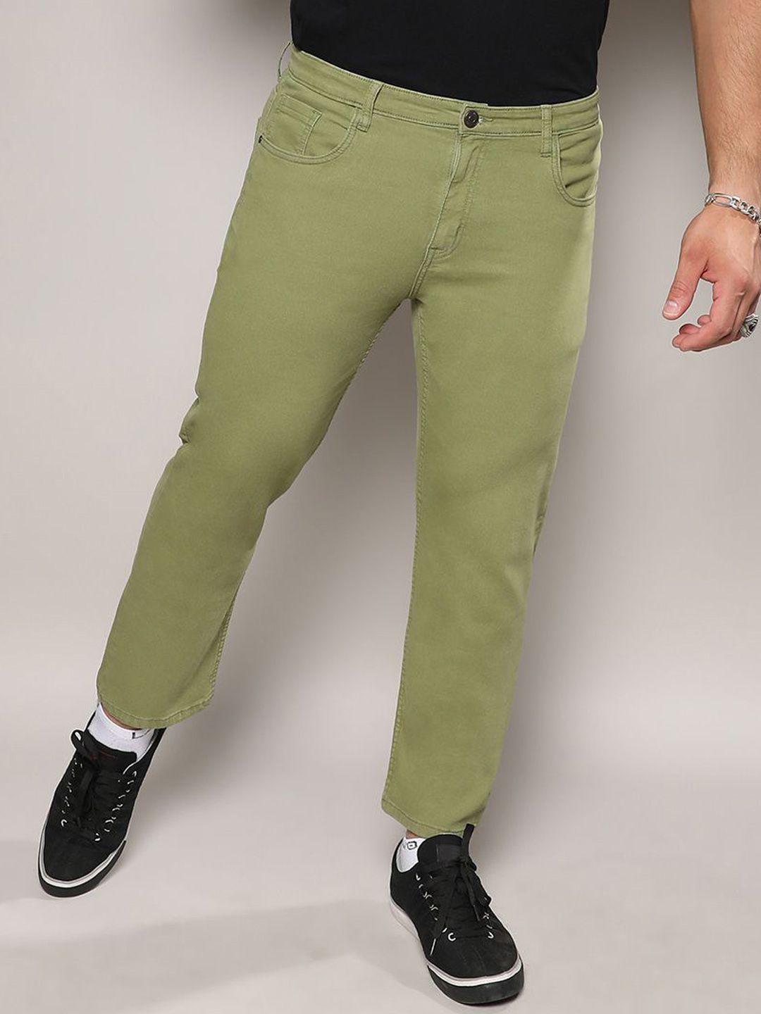 Instafab Plus Men Comfort Regular Fit Mid-Rise Cotton Denim Stretchable Jeans