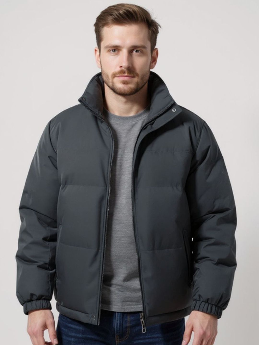 Mast & Harbour Hooded Puffer Jacket