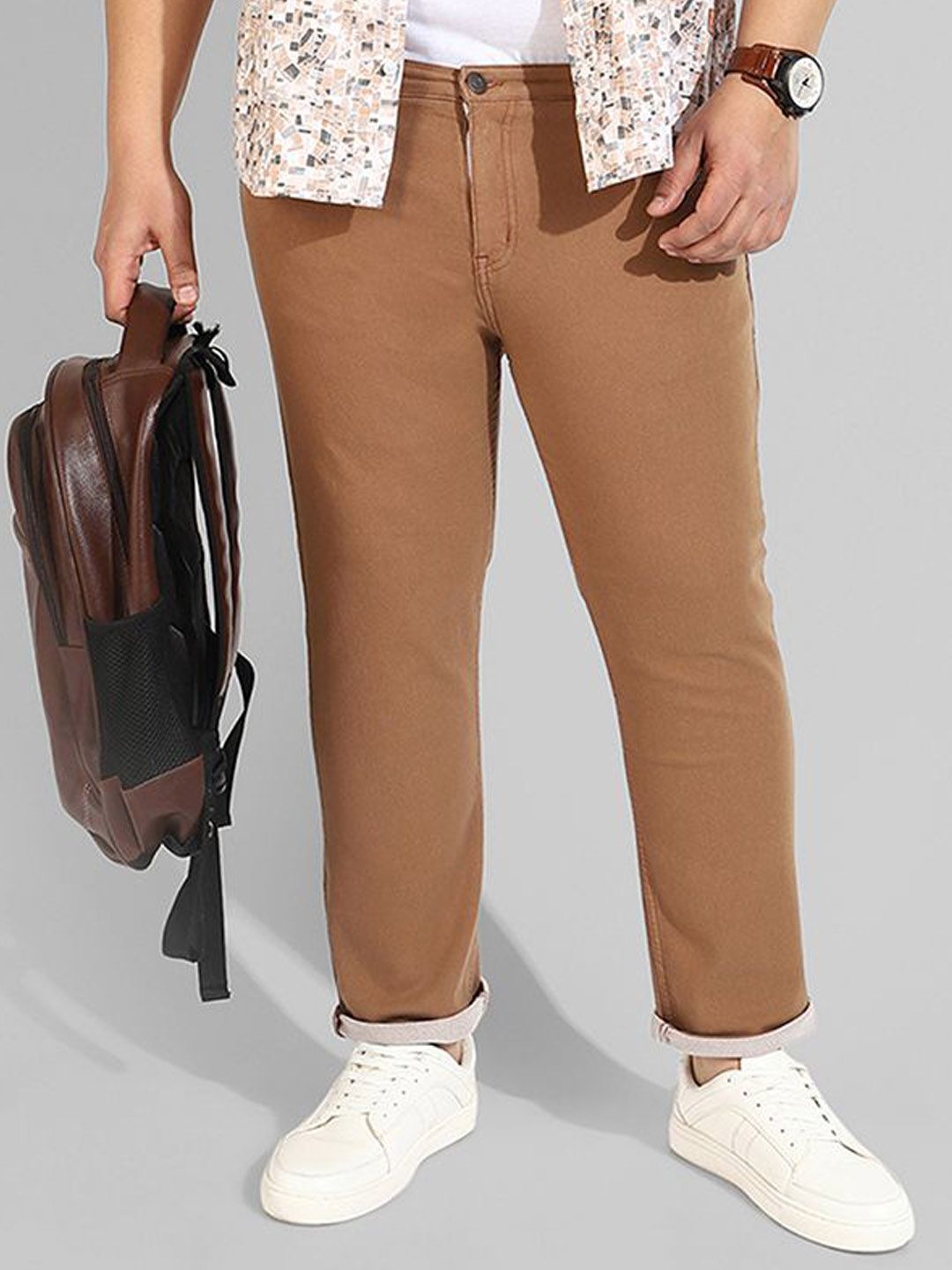 Instafab Plus Men Comfort Slim Fit Mid-Rise Stretchable Jeans