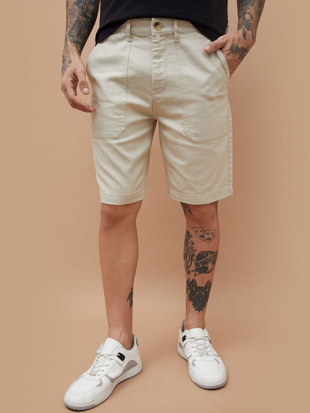 Fame Forever by Lifestyle Men Regular Fit Mid-Rise Cargo Shorts