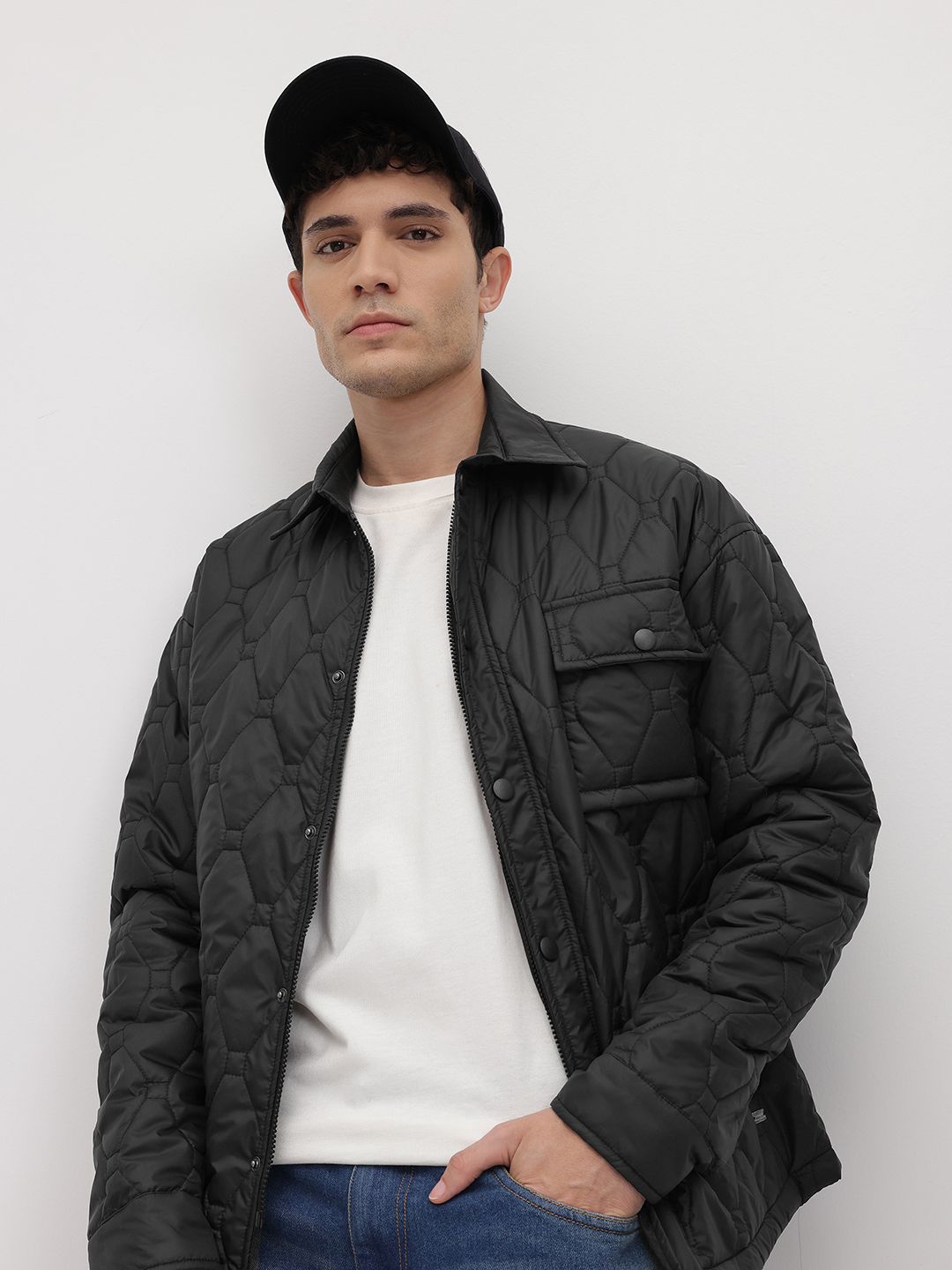 The Roadster Life Co. Spread Collar Quilted Jacket