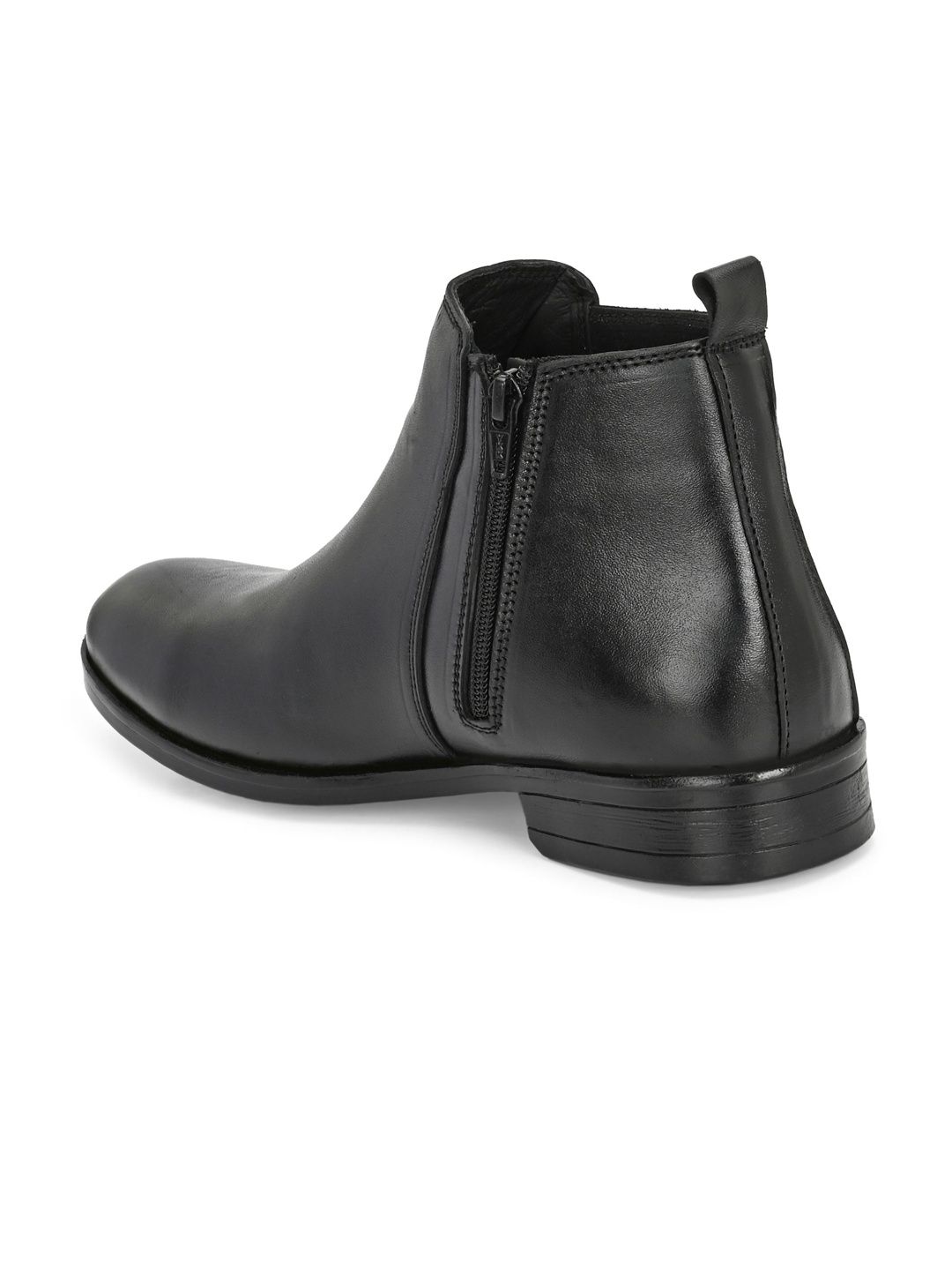 Buy Roadster Men Solid Mid-Top Zip Fastening Chelsea Boots - Boots