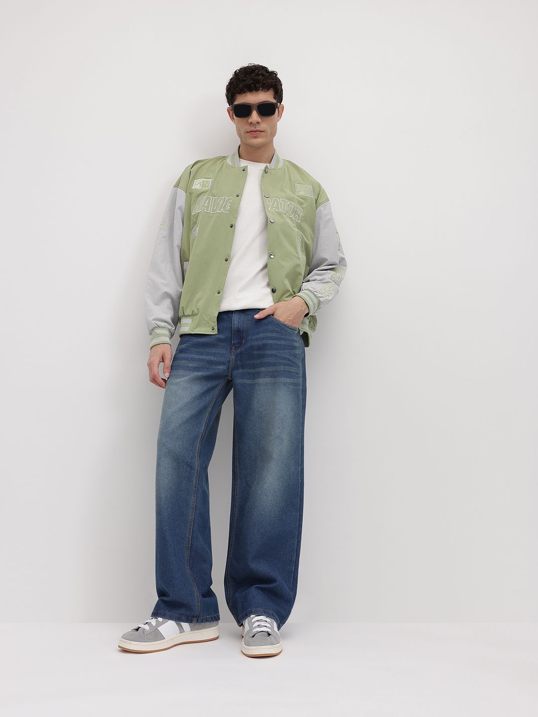 The Roadster Life Co. Typography Embroidered Bomber