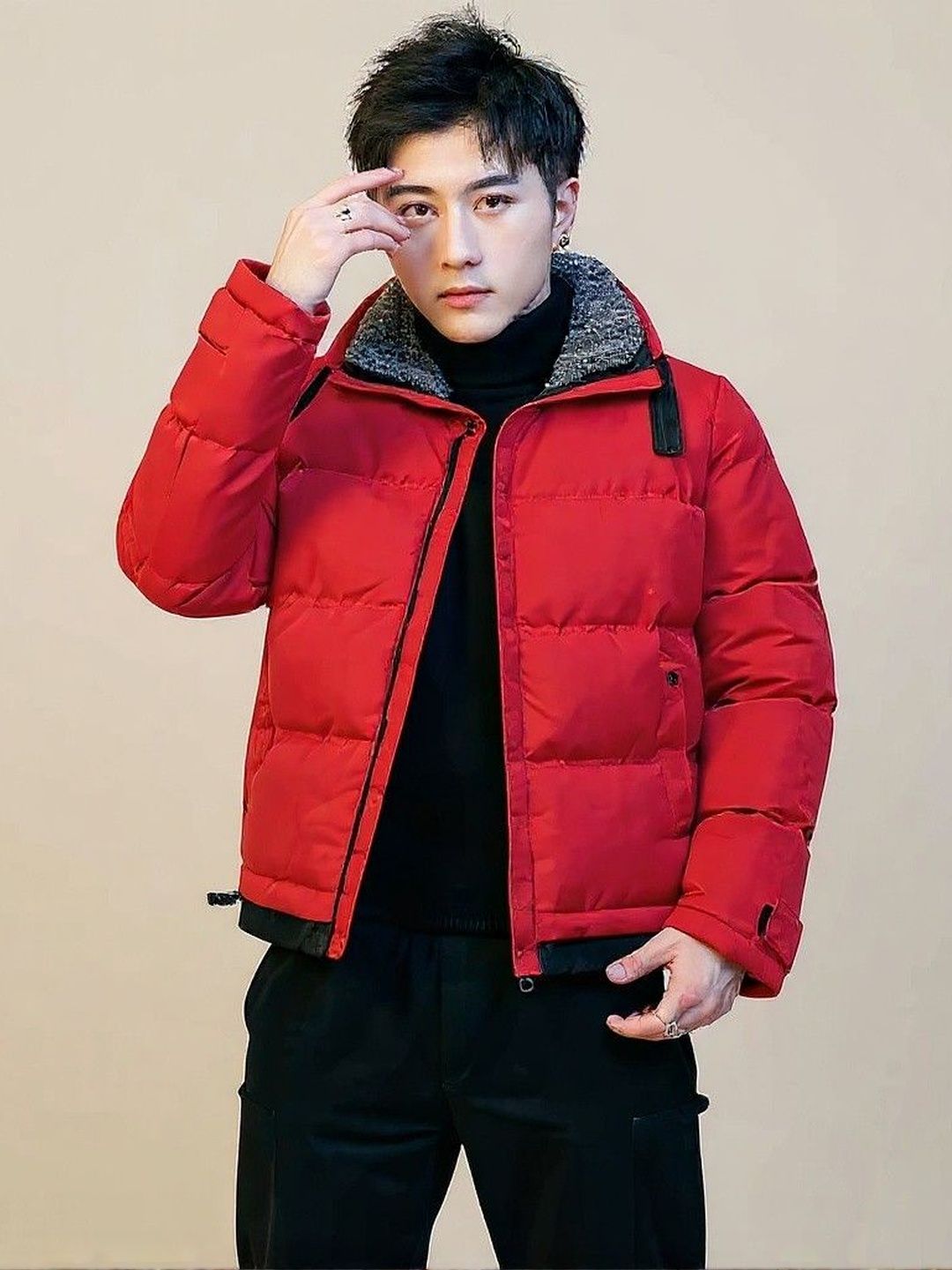 HERE&NOW Men Green Polyester Solid Jackets