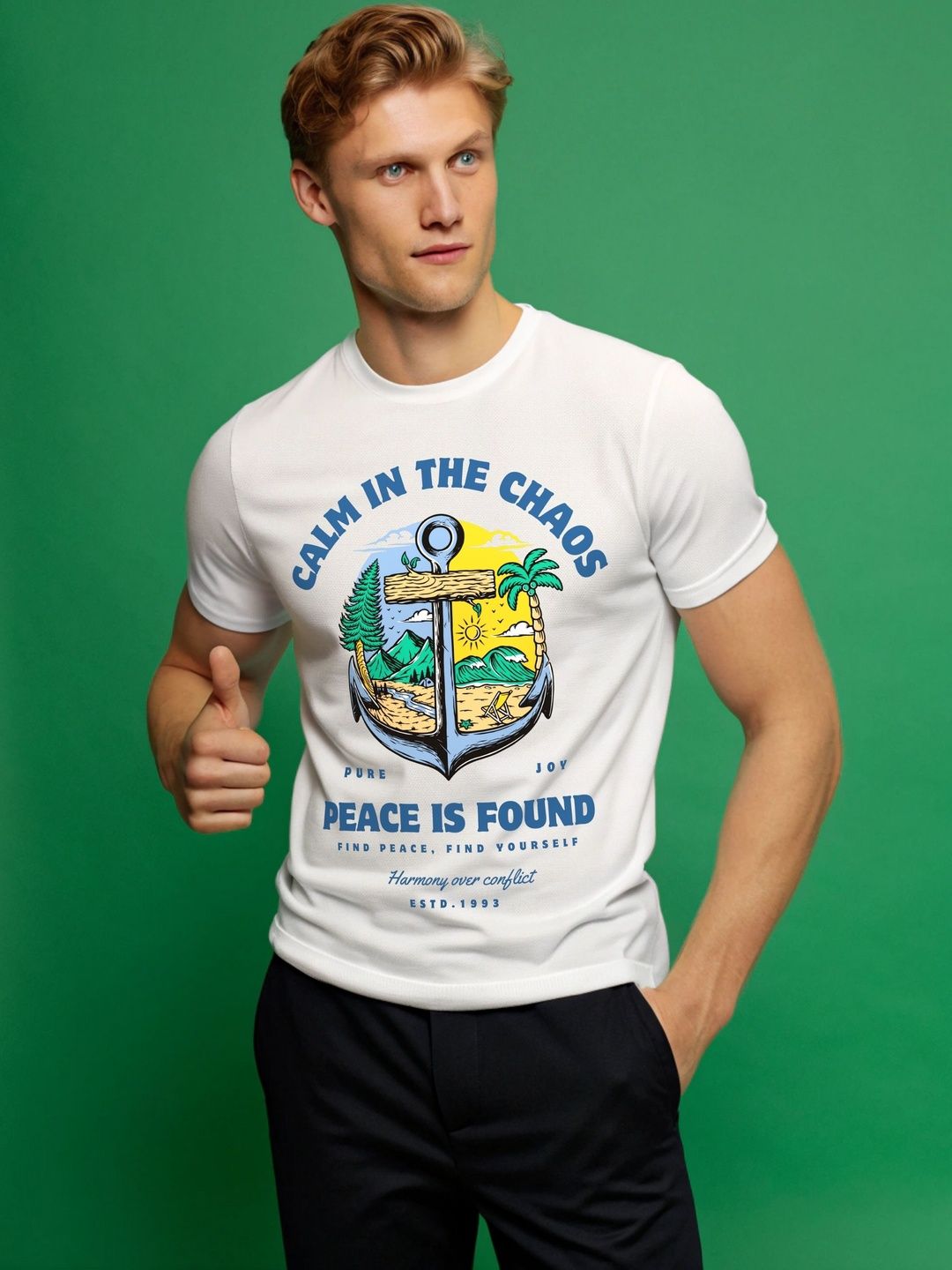 Moda Rapido Men Printed Bio Finish T-shirt