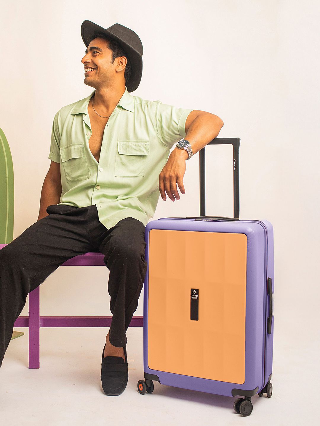 Buy Nasher Miles Zanzibar Polycarbonate Large Peach Lavender