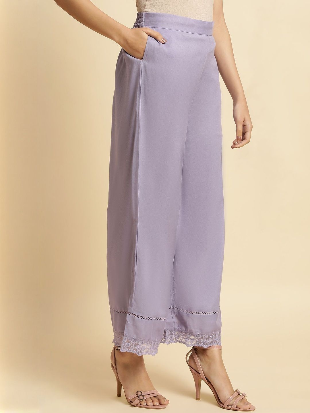 W W Women Geometric Printed Kurta with Palazzos