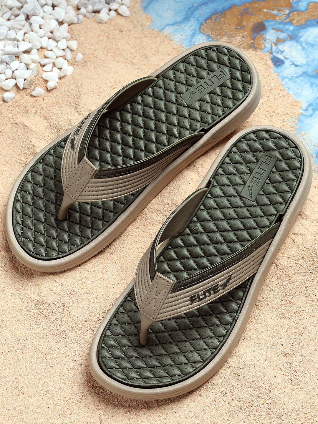 FLITE Men Rubber Thong Flip-Flops
