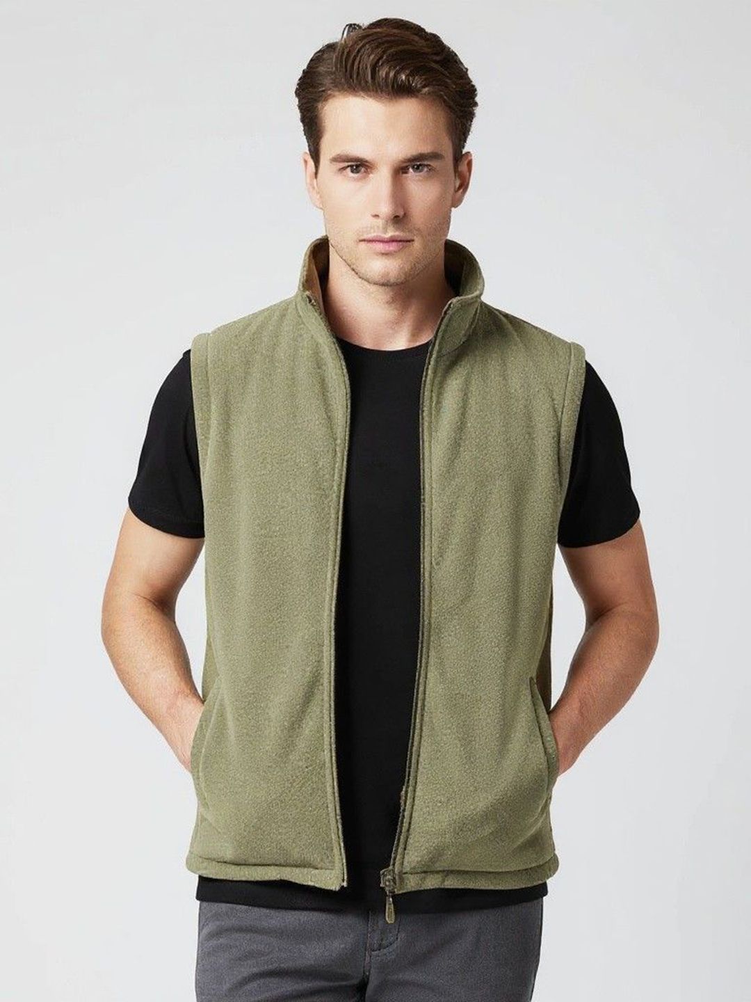 Mast & Harbour Stand Collar Tailored Jacket