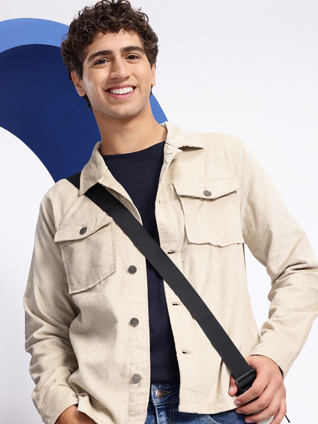 Aeropostale Pure Cotton Corduroy Tailored Jacket