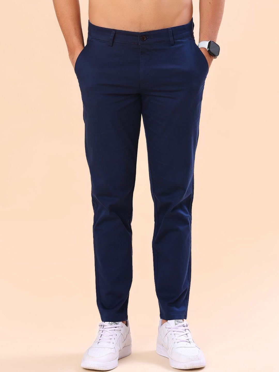 V-Mart Men Regular Fit Mid-Rise Cotton Chinos Trouser
