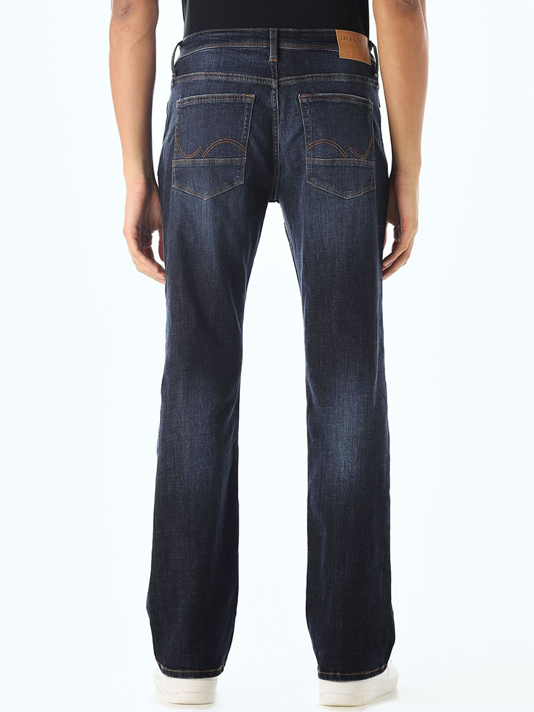 Bootcut High-Rise Low Distress Heavy Fade Stretchable Jeans