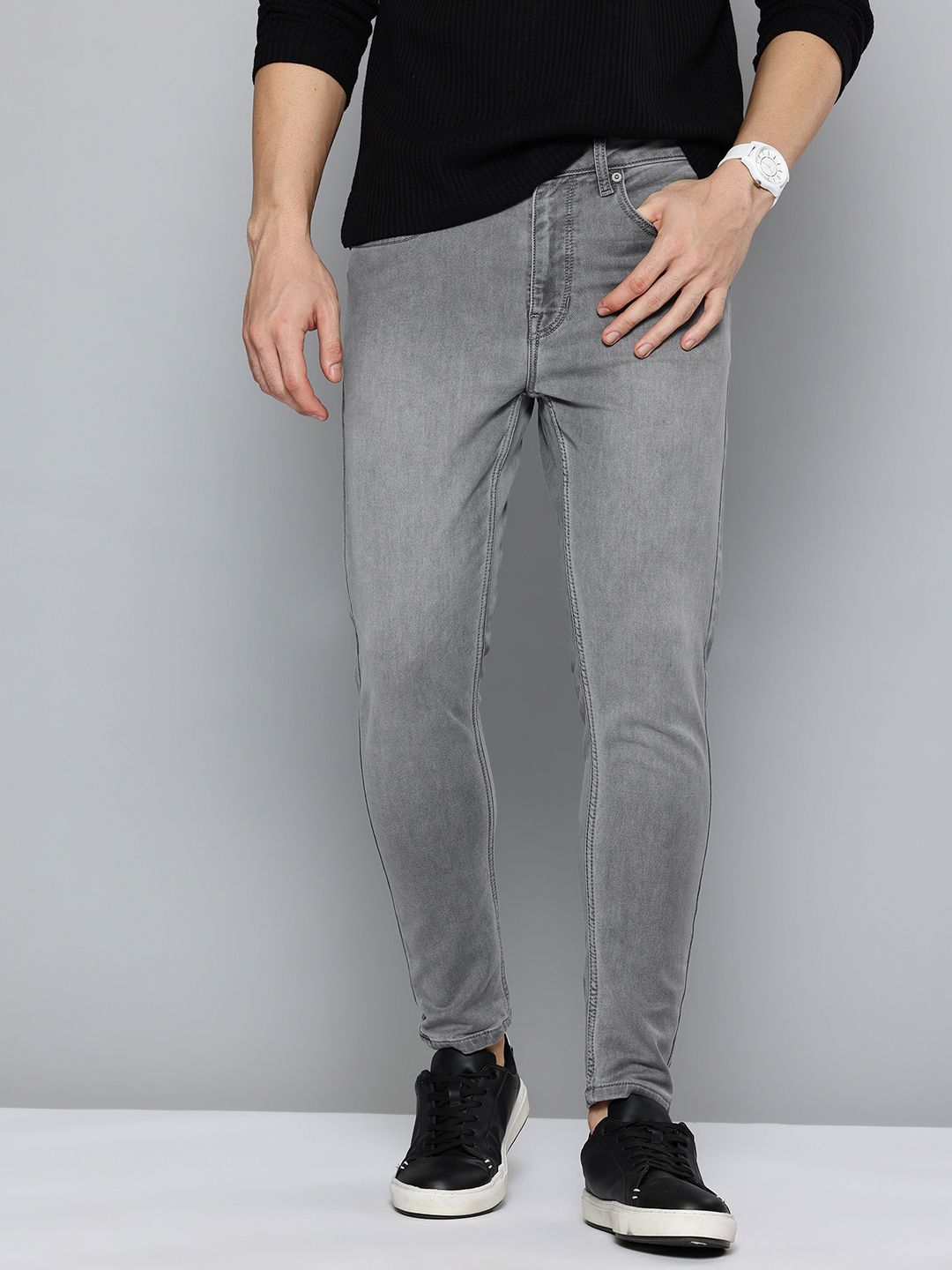 Flying Machine Flying Machine Men Relaxed Tapered Fit Mid-Rise Jeans