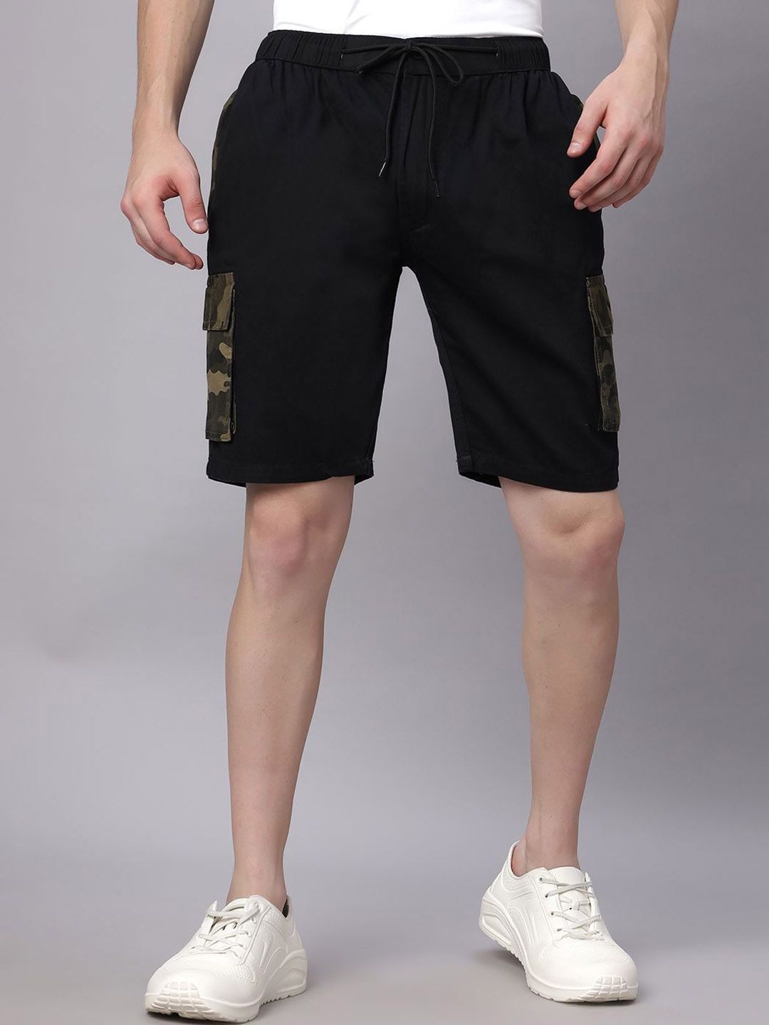HO BINDAASS Men Camouflage Printed Cargo Shorts