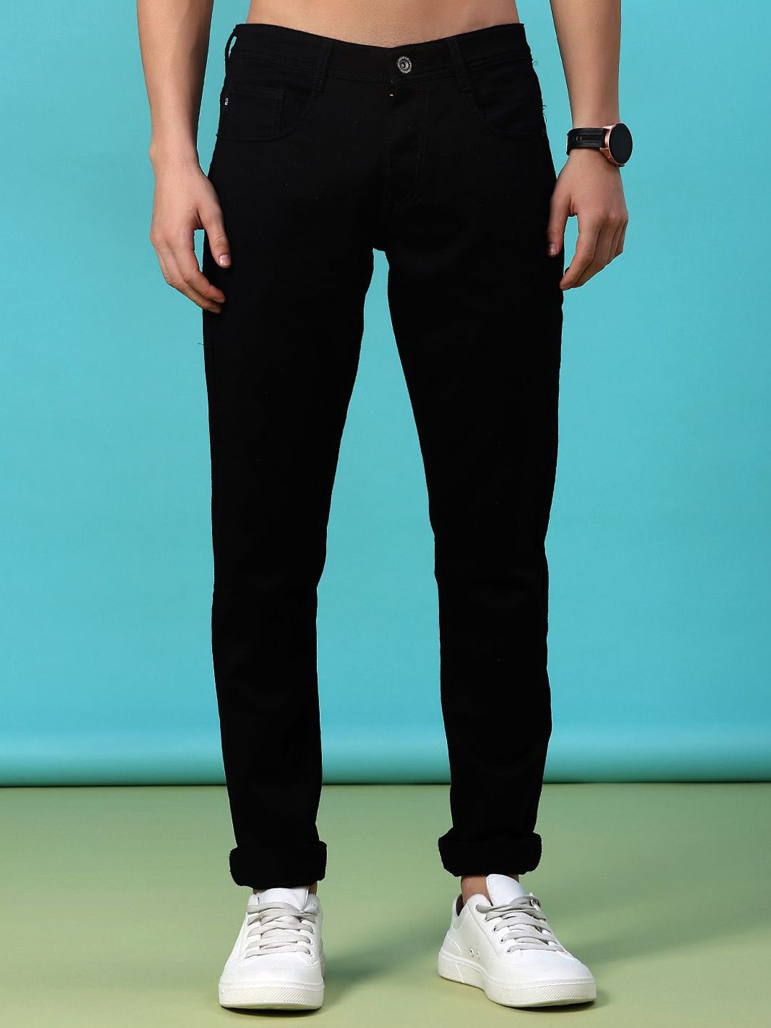 V-Mart Men Regular Fit Mid-Rise Stretchable Jeans
